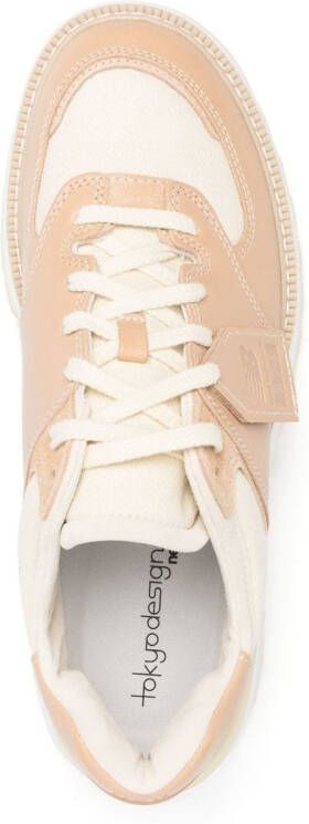 New Balance Sneakers met logopatch Beige