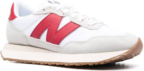 New Balance Sneakers met logopatch Wit