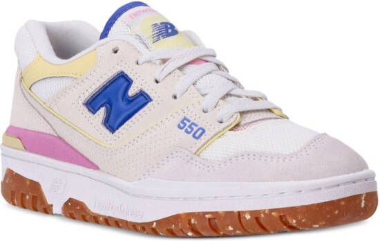 New Balance Sneakers verfraaid met logo Wit