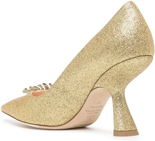 Nicholas Kirkwood Monstera pumps Goud