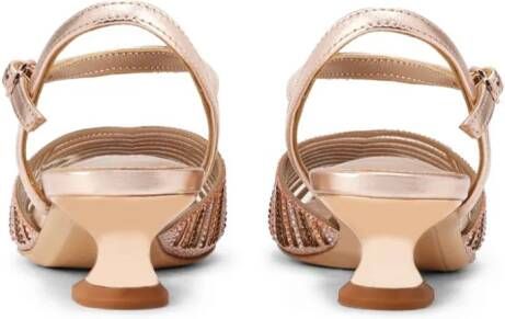 NICOLI Leren sandalen Goud