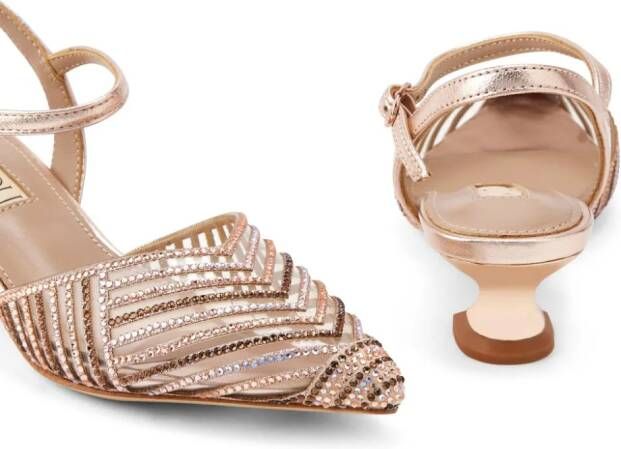 NICOLI Leren sandalen Goud