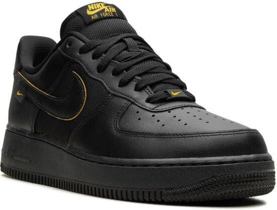 Nike Air Force 1 '07 "Black University Gold" sneakers Zwart