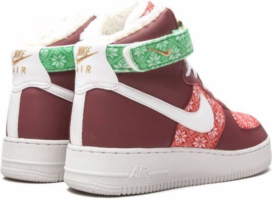 Nike "Air Force 1 High Nordic Christmas sneakers" Rood