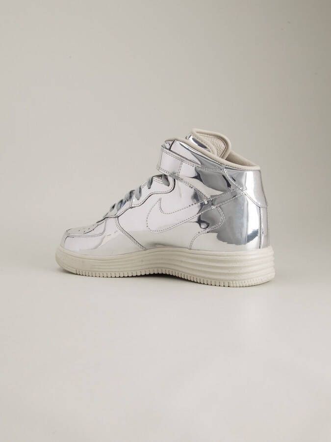 Nike 'Air Force 1' mid-top sneakers Metallic