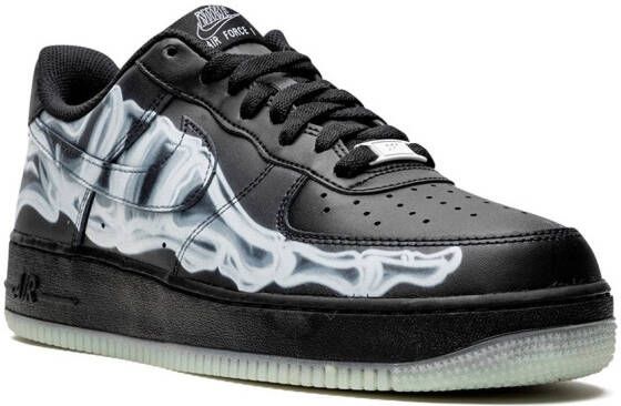 Nike Air Force 1 'Skeleton' low-top sneakers Zwart