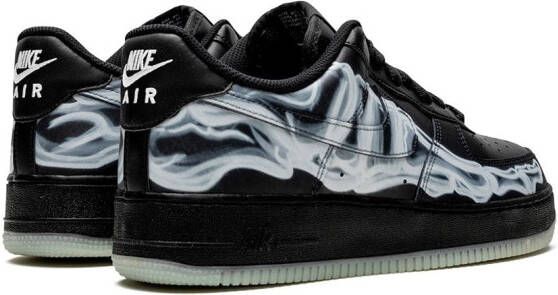 Nike Air Force 1 'Skeleton' low-top sneakers Zwart