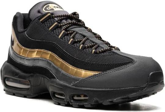 Nike Air Max 95 Premium "Black Metallic Gold Anthracite" sneakers Zwart