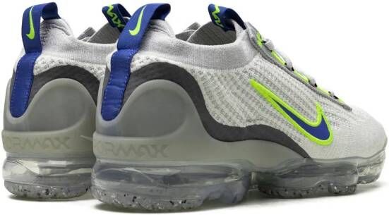 Nike "Air Vapormax 2021 FK White Royal Volt sneakers" Grijs