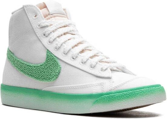 Nike "Blazer Mid '77 Green Fade sneakers" Wit