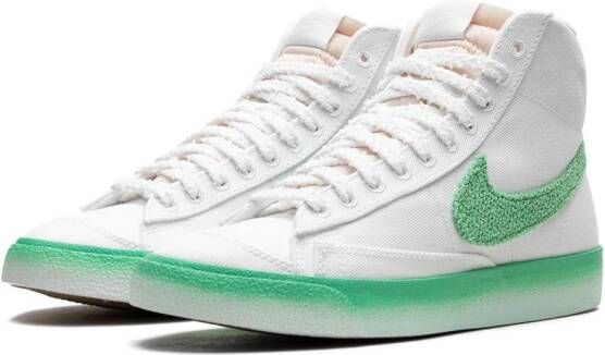 Nike "Blazer Mid '77 Green Fade sneakers" Wit