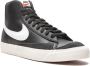 Nike Blazer Mid '77 high top sneakers rubber leer Stof 8.5 Zwart - Thumbnail 2