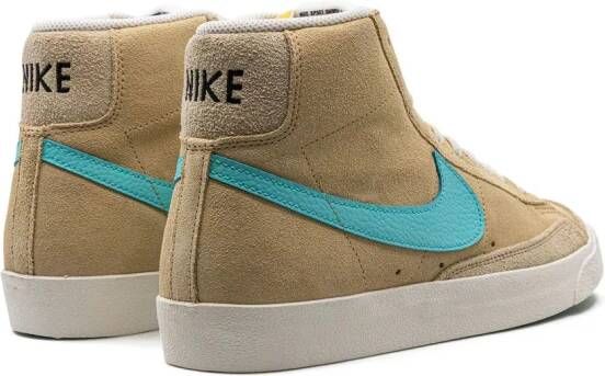 Nike "Blazer mid-top '77 SE Tan Blue sneakers" Beige