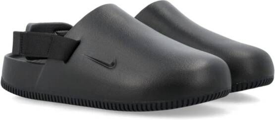 Nike Calm slippers met logo-reliëf Zwart