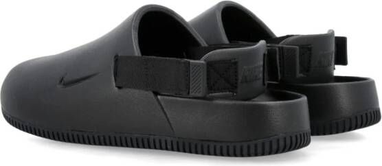 Nike Calm slippers met logo-reliëf Zwart