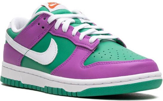 Nike "Dunk Low Green Fuchsia sneakers" Groen