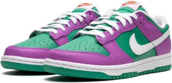 Nike "Dunk Low Green Fuchsia sneakers" Groen