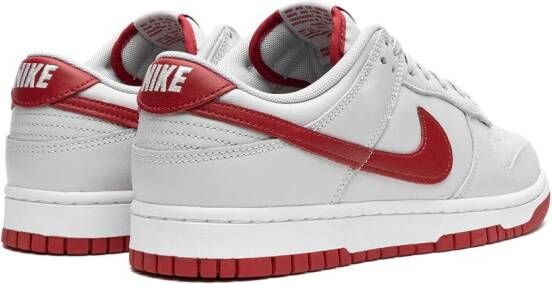 Nike "Dunk Low Vast Grey Varsity Red sneakers" Wit