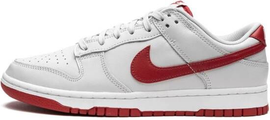 Nike "Dunk Low Vast Grey Varsity Red sneakers" Wit