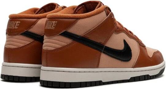 Nike "Dunk Mid Amber Brown sneakers" Bruin