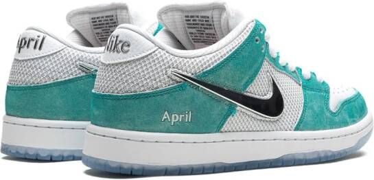 Nike "Dunk Pro QS April Skateboards low-top sneakers" Wit