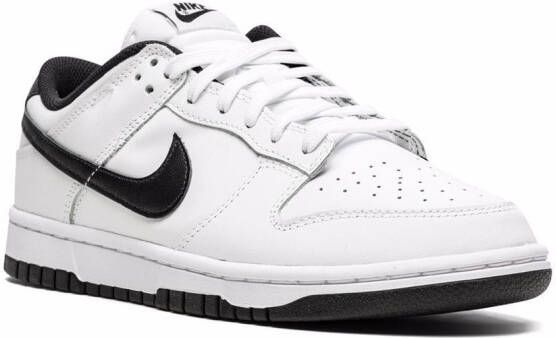 Nike Dunk 'White Black' low-top sneakers Wit