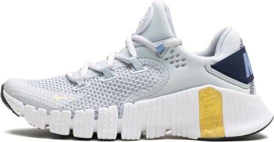 Nike Free Metcon 4 "Pure Platinum Grey Gold White" sneakers Grijs