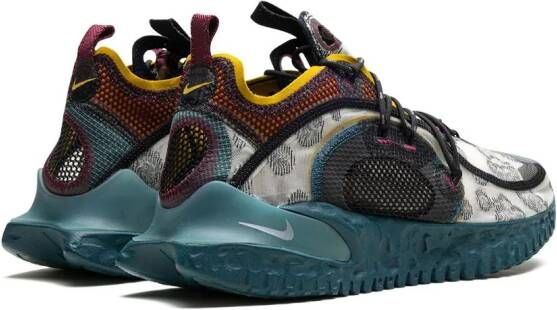 Nike ISPA Flow 2020 "Black Sport Turquoise University Gold" sneakers Zwart