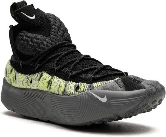 Nike "ISPA Sense Flyknit Black Smokey Grey sneakers" Zwart