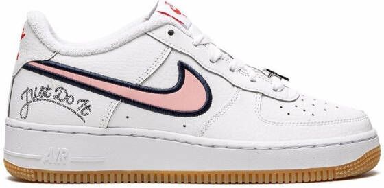 Nike Kids Air Force 1 low-top sneakers Wit