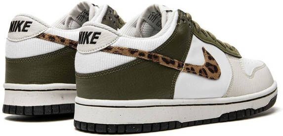 Nike Kids "Dunk Low Animal Instinct sneakers" Wit