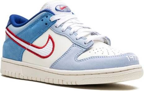 Nike Kids Dunk Low "Armory Blue Red Mesh" sneakers Blauw