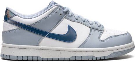 Nike Kids "Dunk Low GS Blue Iridescent sneakers" Blauw