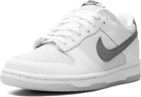 Nike Kids Dunk Low "Reflective Swoosh" sneakers Wit