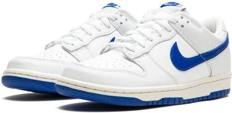 Nike Kids "Dunk Low Summit White Hyper Royal sneakers" Wit