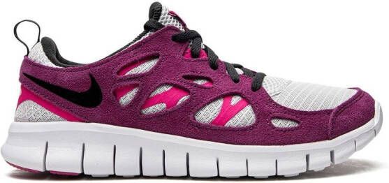 Nike Kids Free Run 2 low-top sneakers Grijs