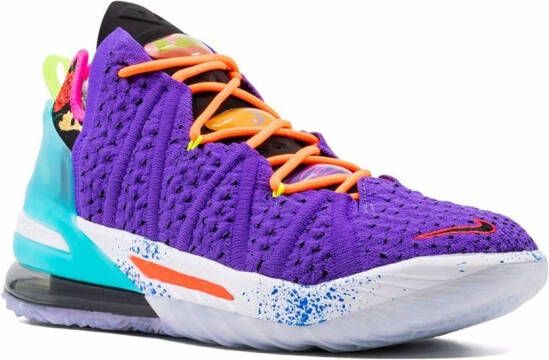 Nike LeBron 18 high-top sneakers Paars