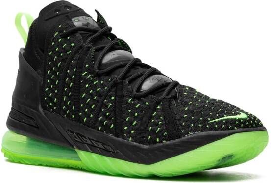 Nike "Lebron XVIII Electric Green sneakers" Zwart