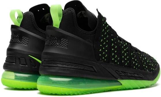 Nike "Lebron XVIII Electric Green sneakers" Zwart