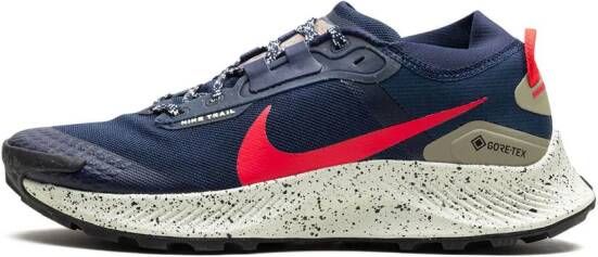 Nike Pegasus Trail 3 GORE-TEX "Obsidian Matte Olive Citron Tint Siren Red" sneakers Blauw