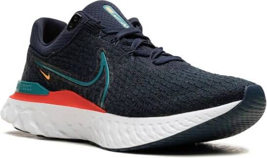 Nike React Infinity 3 "Obsidian Bright Spruce" sneakers Blauw