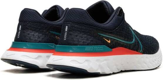 Nike React Infinity 3 "Obsidian Bright Spruce" sneakers Blauw