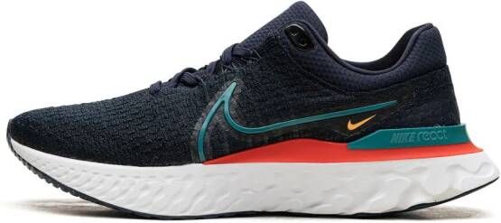 Nike React Infinity 3 "Obsidian Bright Spruce" sneakers Blauw