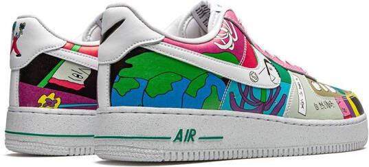 Nike Ruohan Wang x Air Force 1 low-top sneakers Blauw