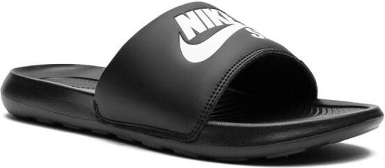 Nike Victori One slippers Zwart