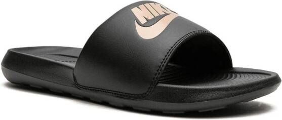 Nike Victori One slippers Zwart