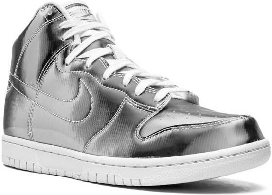 Nike x CLOT Dunk High Flux high-top sneakers Zilver