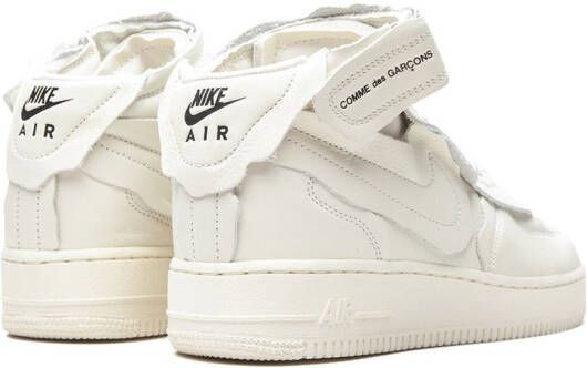 Nike x Comme des Garçons Air Force 1 mid-top sneakers Wit