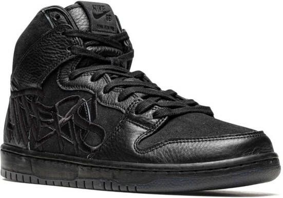 Nike x FAUST SB Dunk High sneakers Zwart