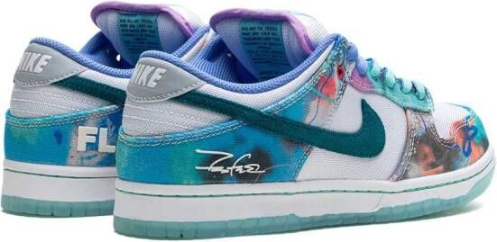 Nike x Futura Laboratories SB Dunk Low "Bleached Aqua" sneakers Blauw